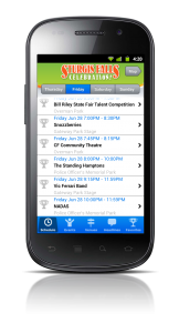 Sturgis Falls Mobile App: Events